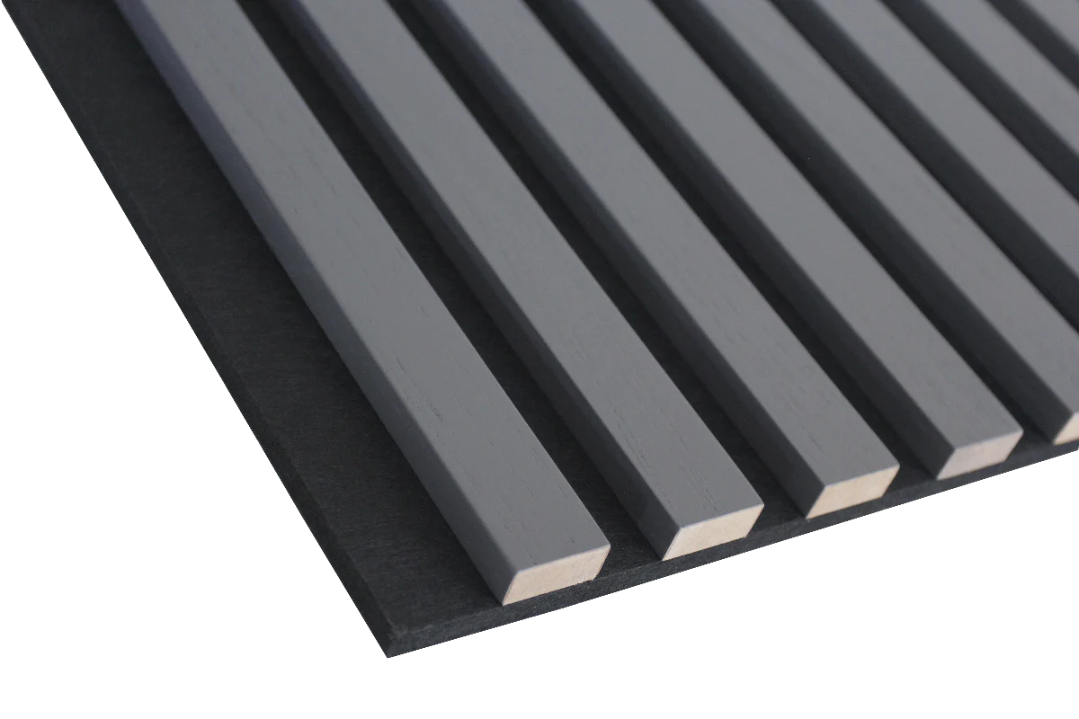 Acoustic Slat Wall Panels - Charcoal - Image 3