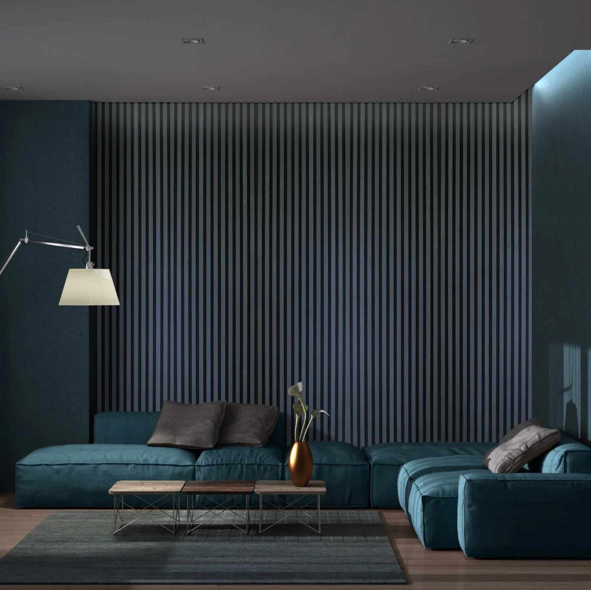 Acoustic Slat Wall Panels - Charcoal - Image 4
