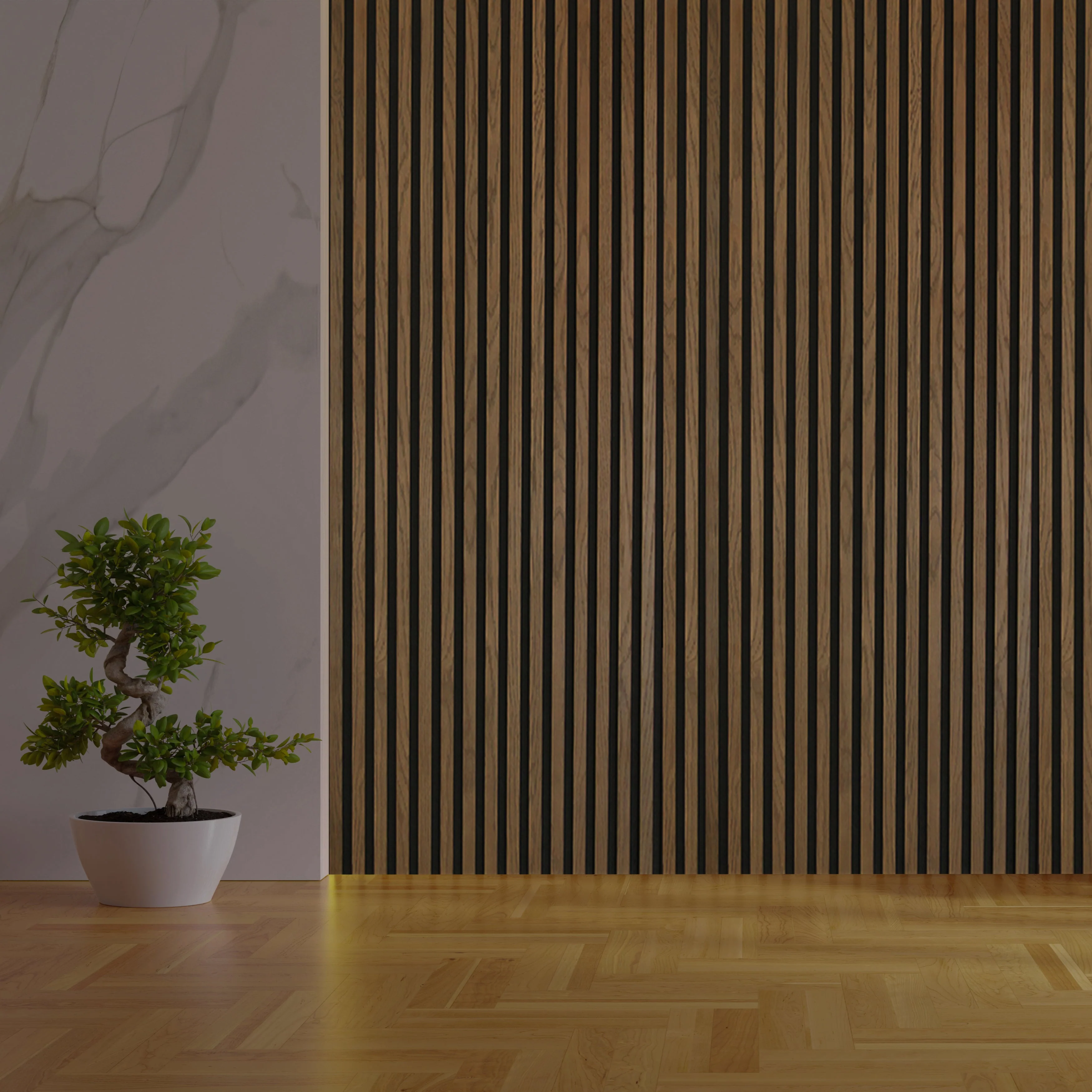 Acoustic Slat Wall Panels - Walnut - Image 7