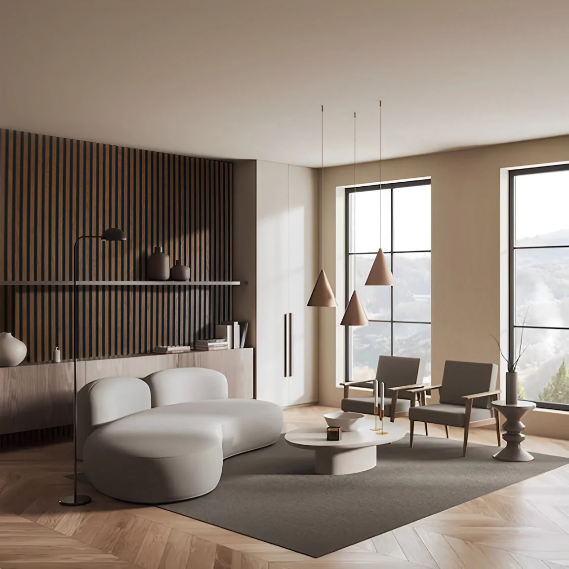 Acoustic Slat Wall Panels - Walnut - Image 5