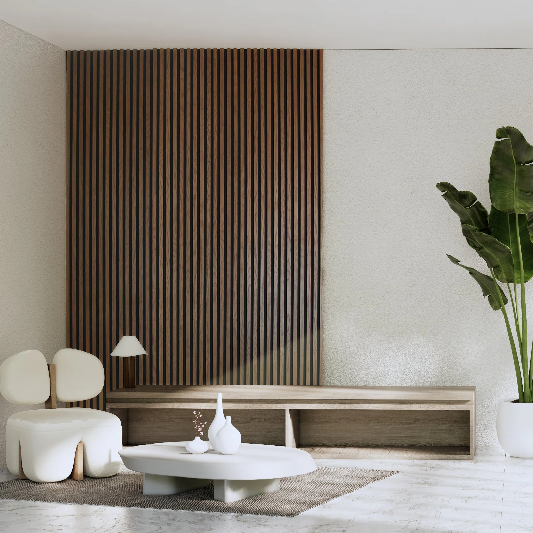 Acoustic Slat Wall Panels - Walnut - Image 8