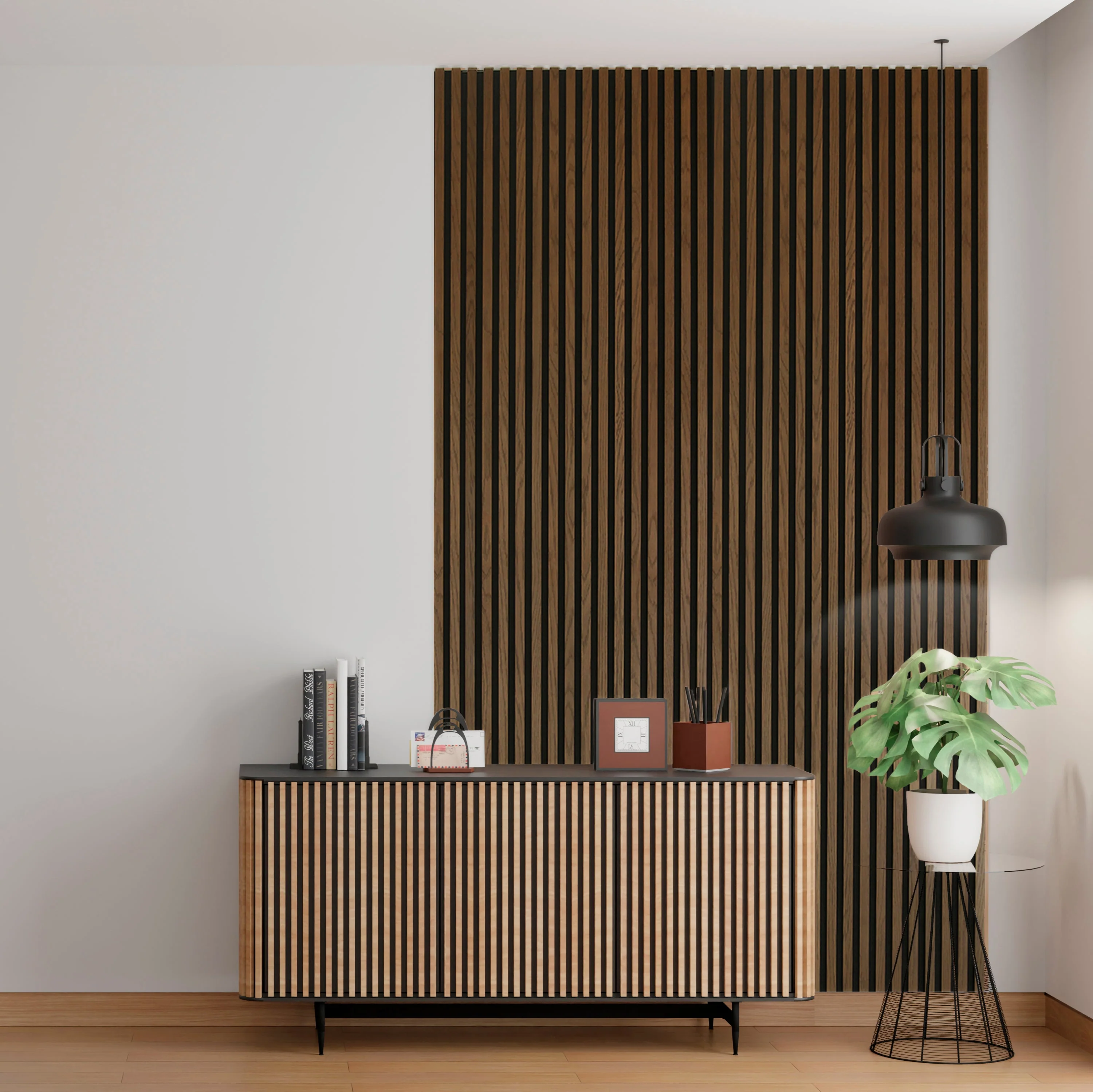 Acoustic Slat Wall Panels - Walnut - Image 9