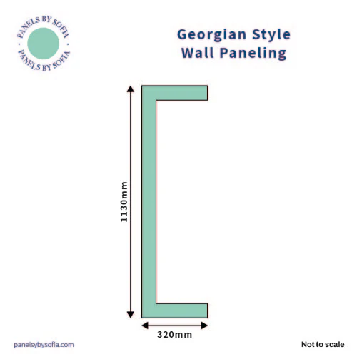 Georgian Shaker Wall Panelling Kit - Image 3