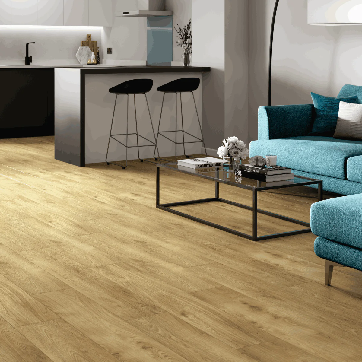 Honey Oak LVT Click Flooring - Image 3