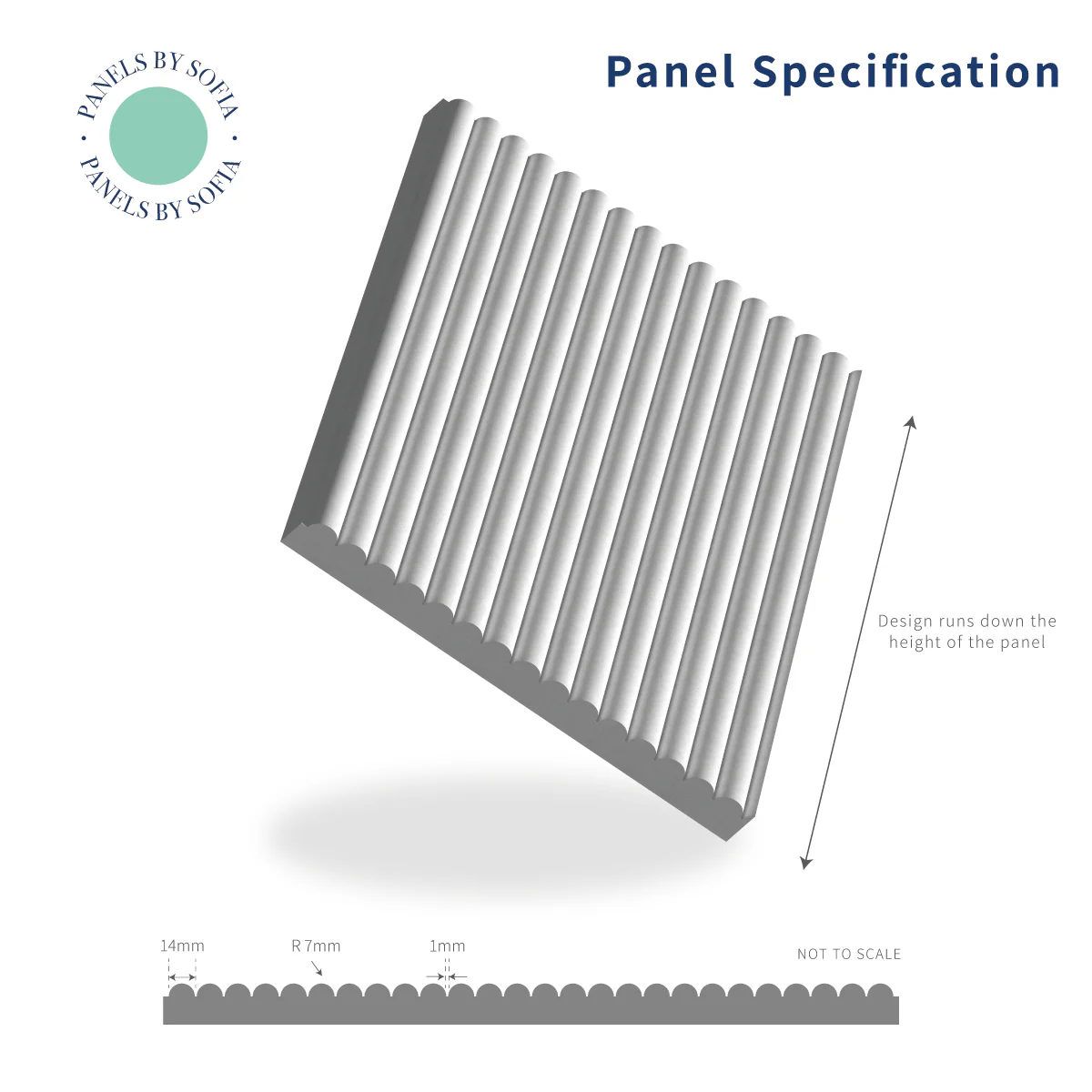 Mini Ribbed Wall Panelling - Image 3