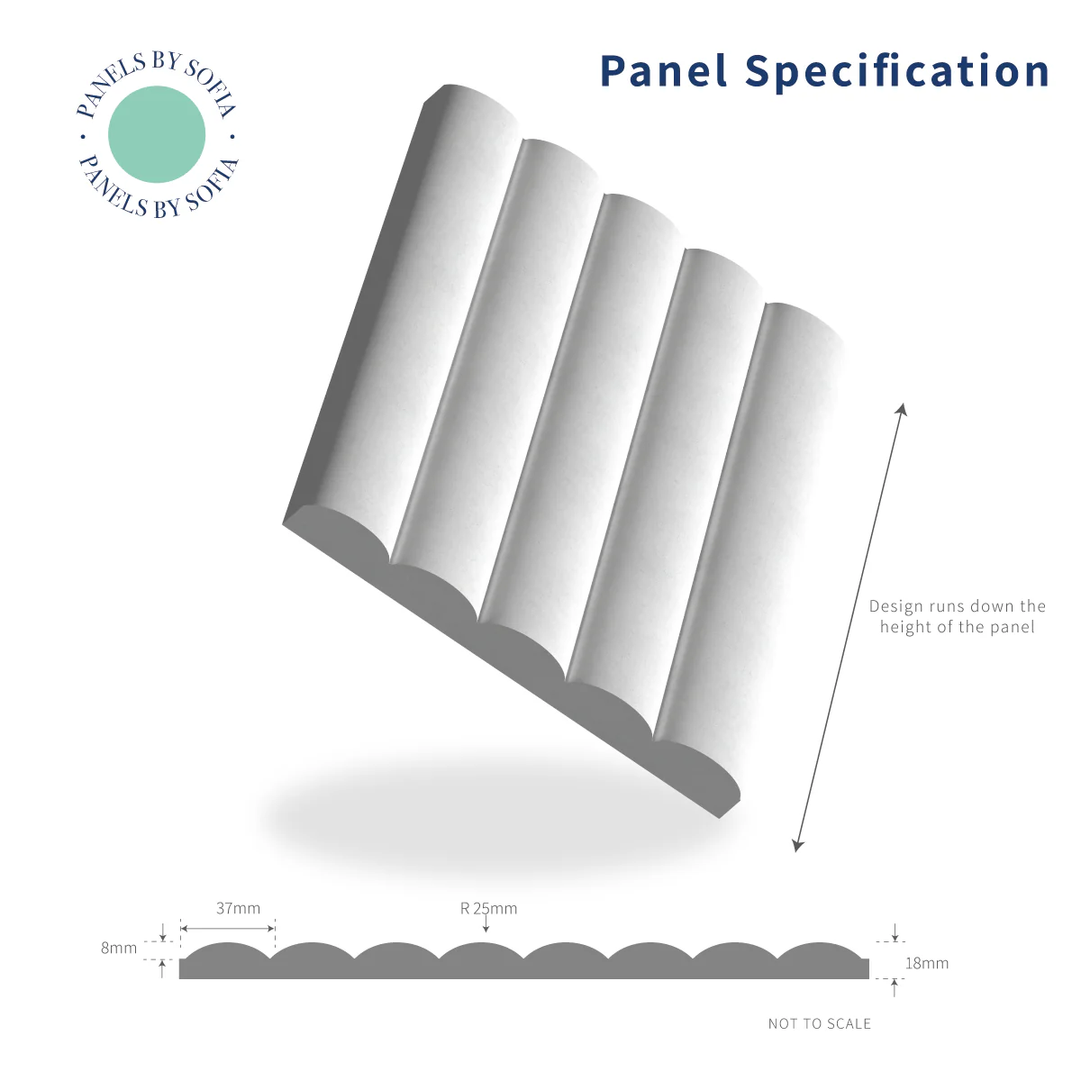 Ribbed Wall Panelling - Image 4