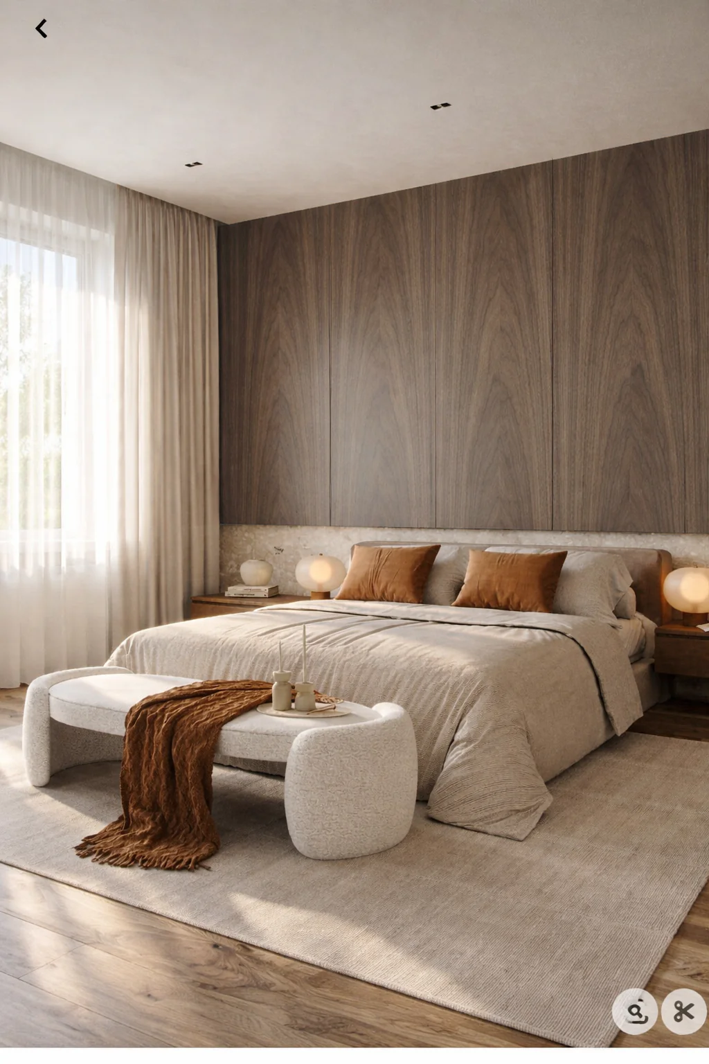 Walnut Veneer Wall Panels - Image 5