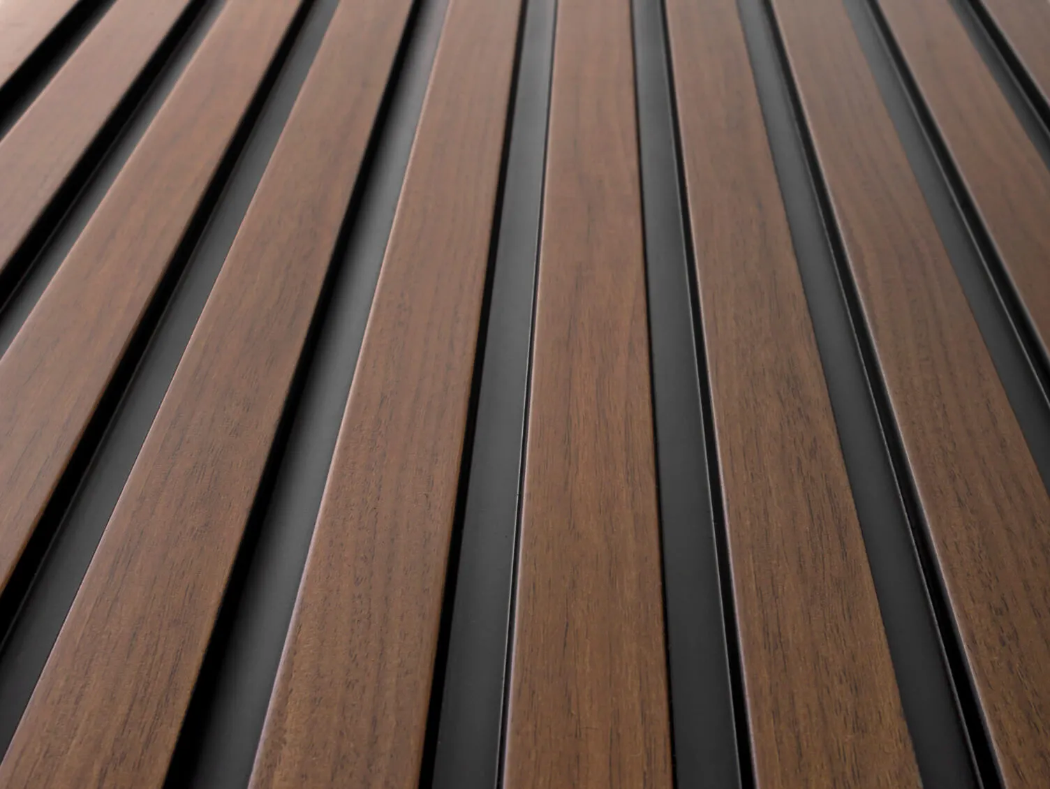 Waterproof Dark Oak Slat Wall Panels - Image 7