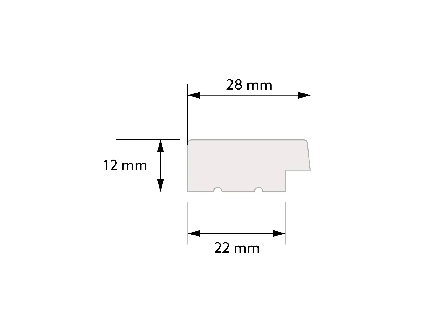 Waterproof Grey Oak Slat End Caps - Image 3