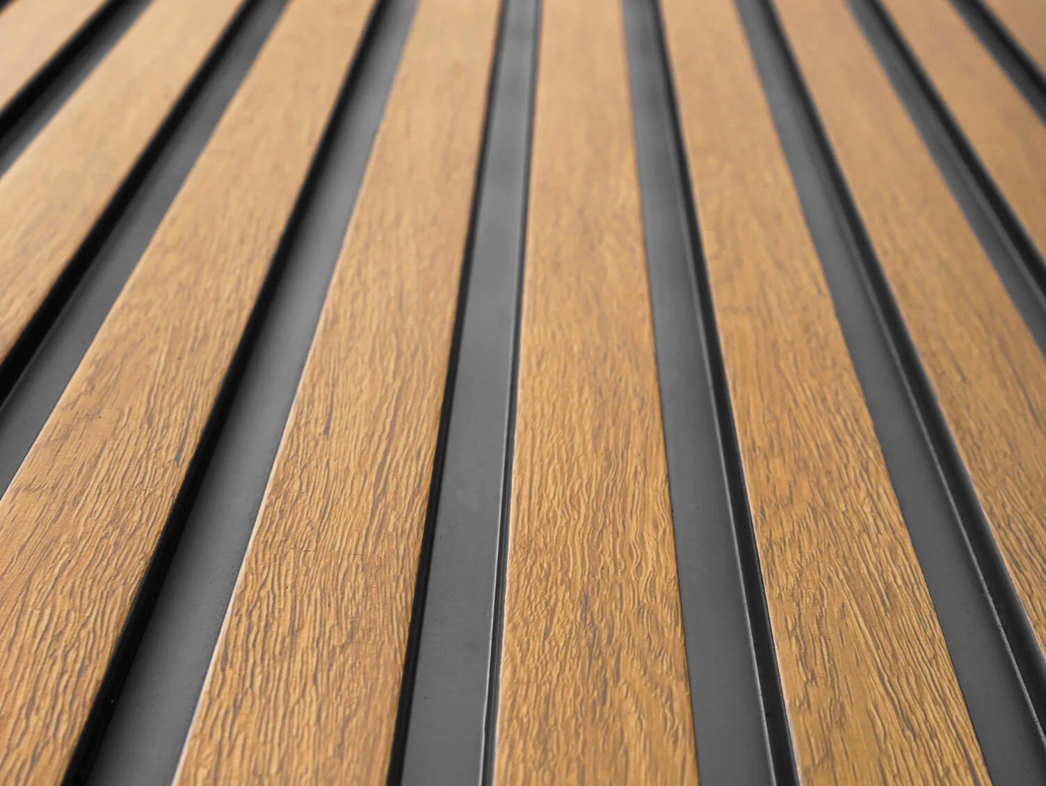 Waterproof Natural Oak Slat Wall Panels - Image 6
