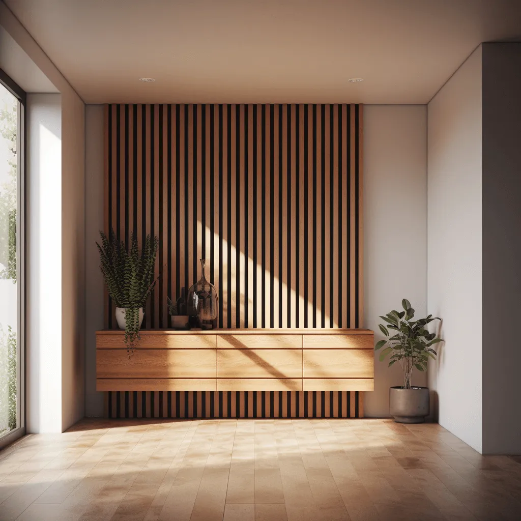 Waterproof Classic Oak Slat Wall Panels - Image 3