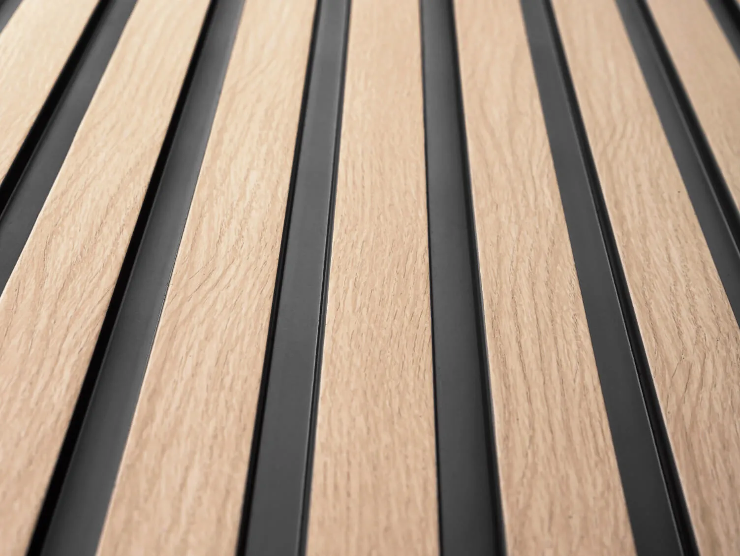 Waterproof Light Oak Slat Wall Panels - Image 6