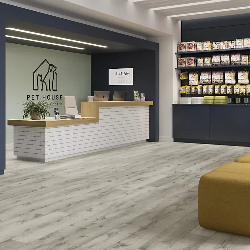 Light Grey Oak LVT Click Flooring - Image 5